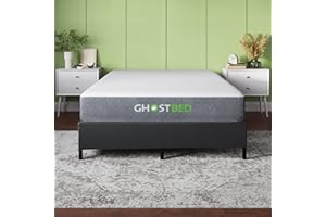 GhostBed Classic 11 Inch Memory Foam Mattress with Metal Platform Bed Frame Foundation with Slat Support Bundle - Medium Firm Feel - CertiPUR-US Certified - Full