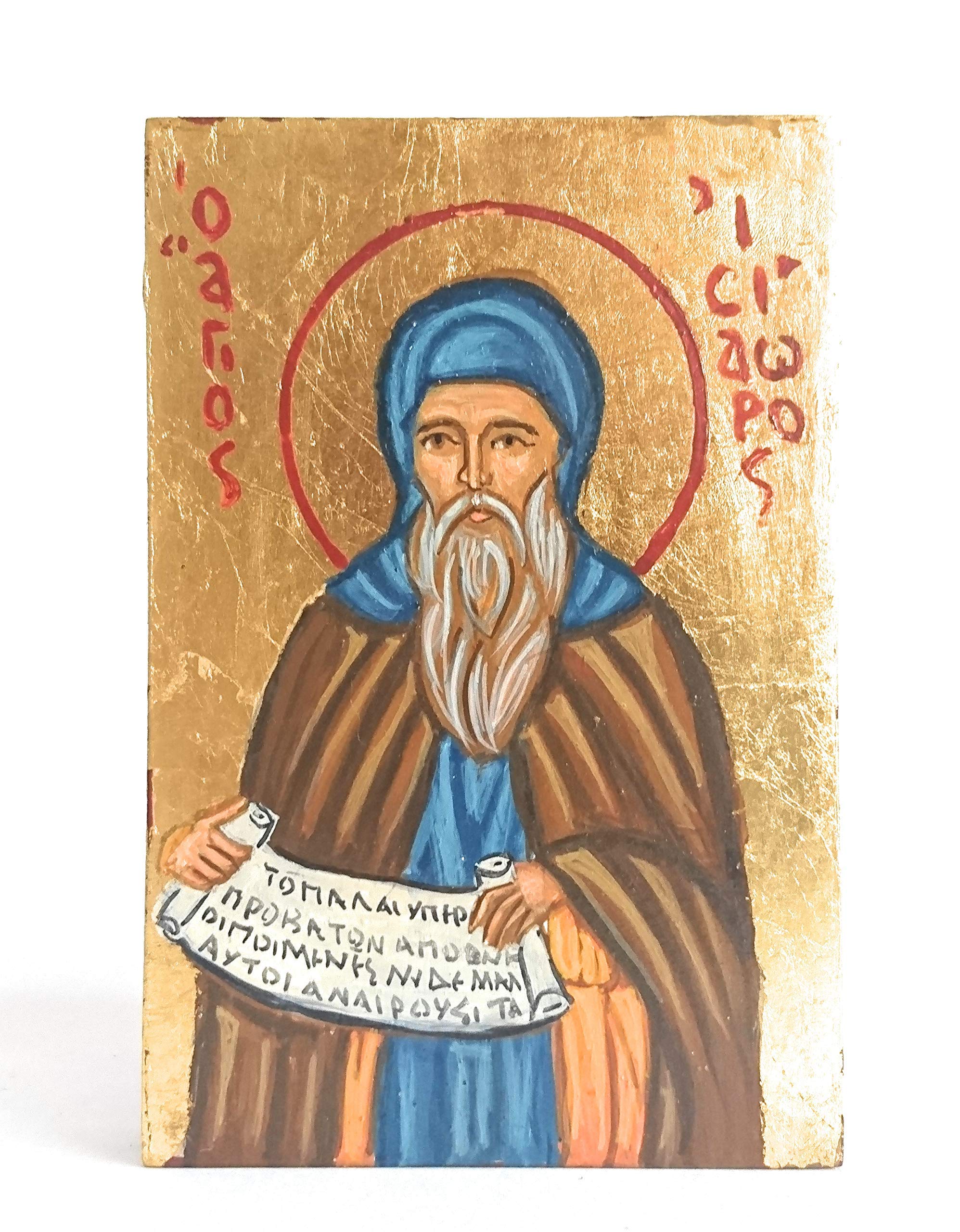 St Isidore of Pelusium -Orthodox Monk saints Byzantine Icon Tradition and Art of Greece