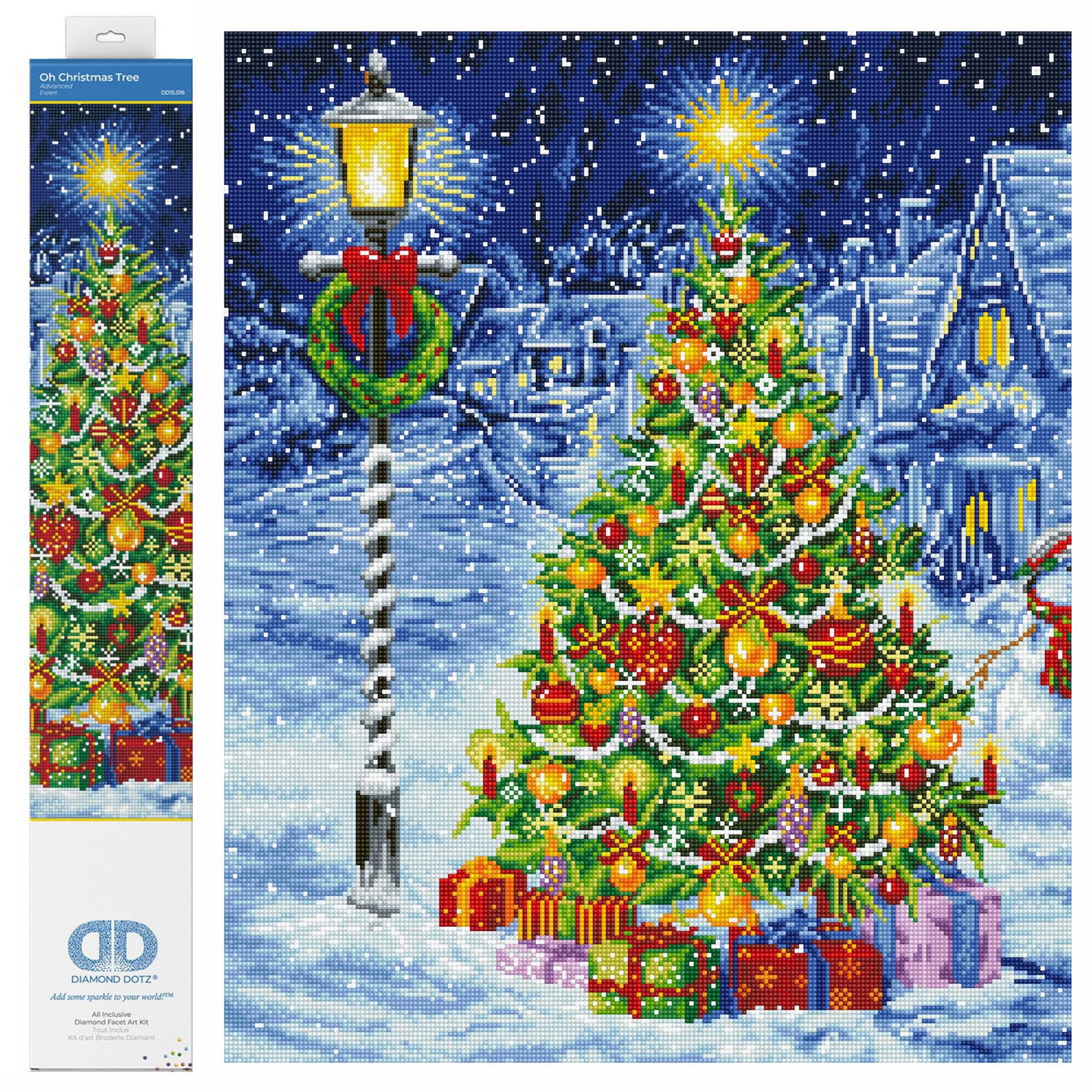 DIAMOND DOTZ Painting Kit: Oh Christmas Tree, 67x67cm โ image 1