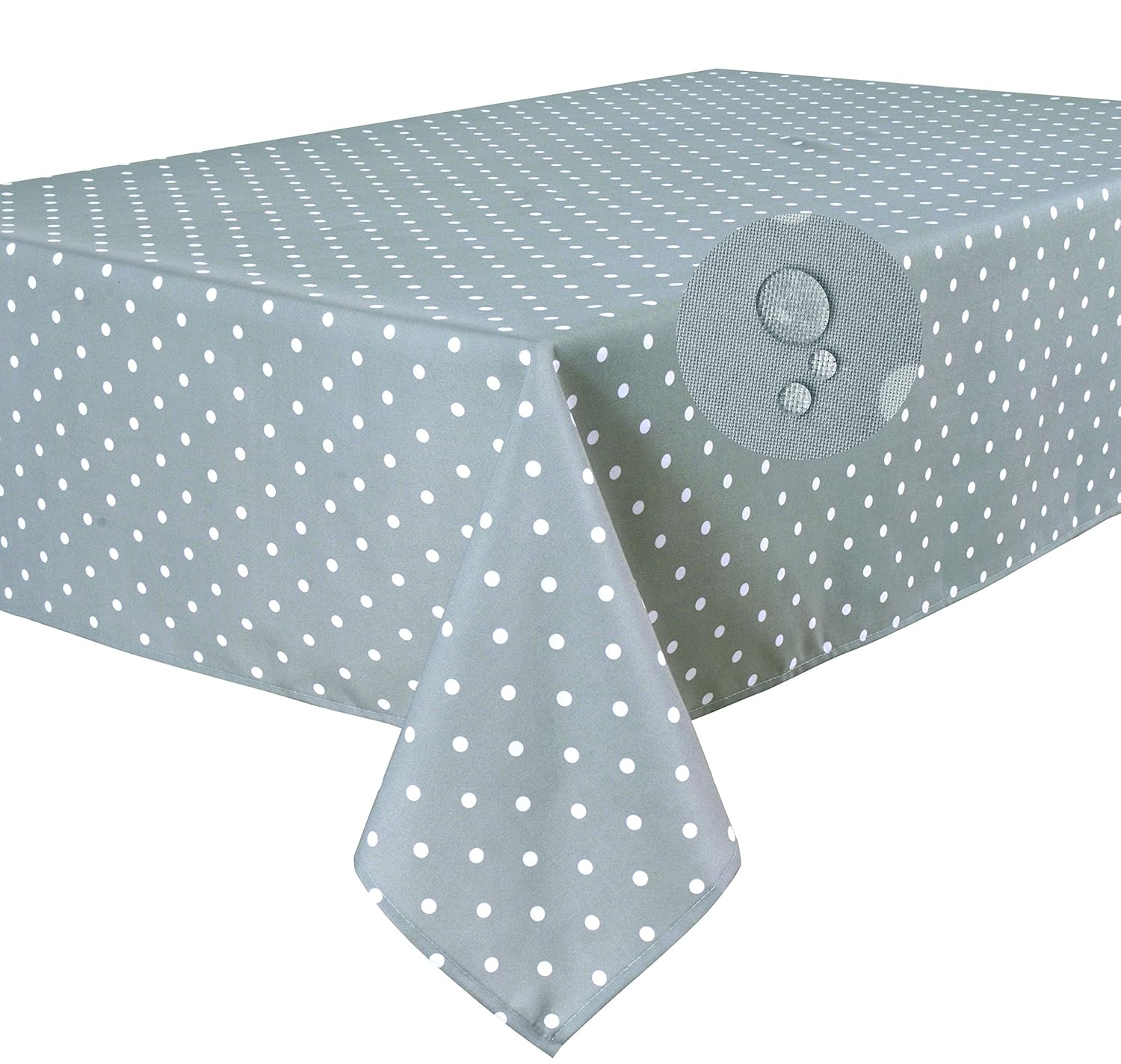 HomeDirectIE Extra Large Stain Resistant Rectangular Fabric Tablecloth