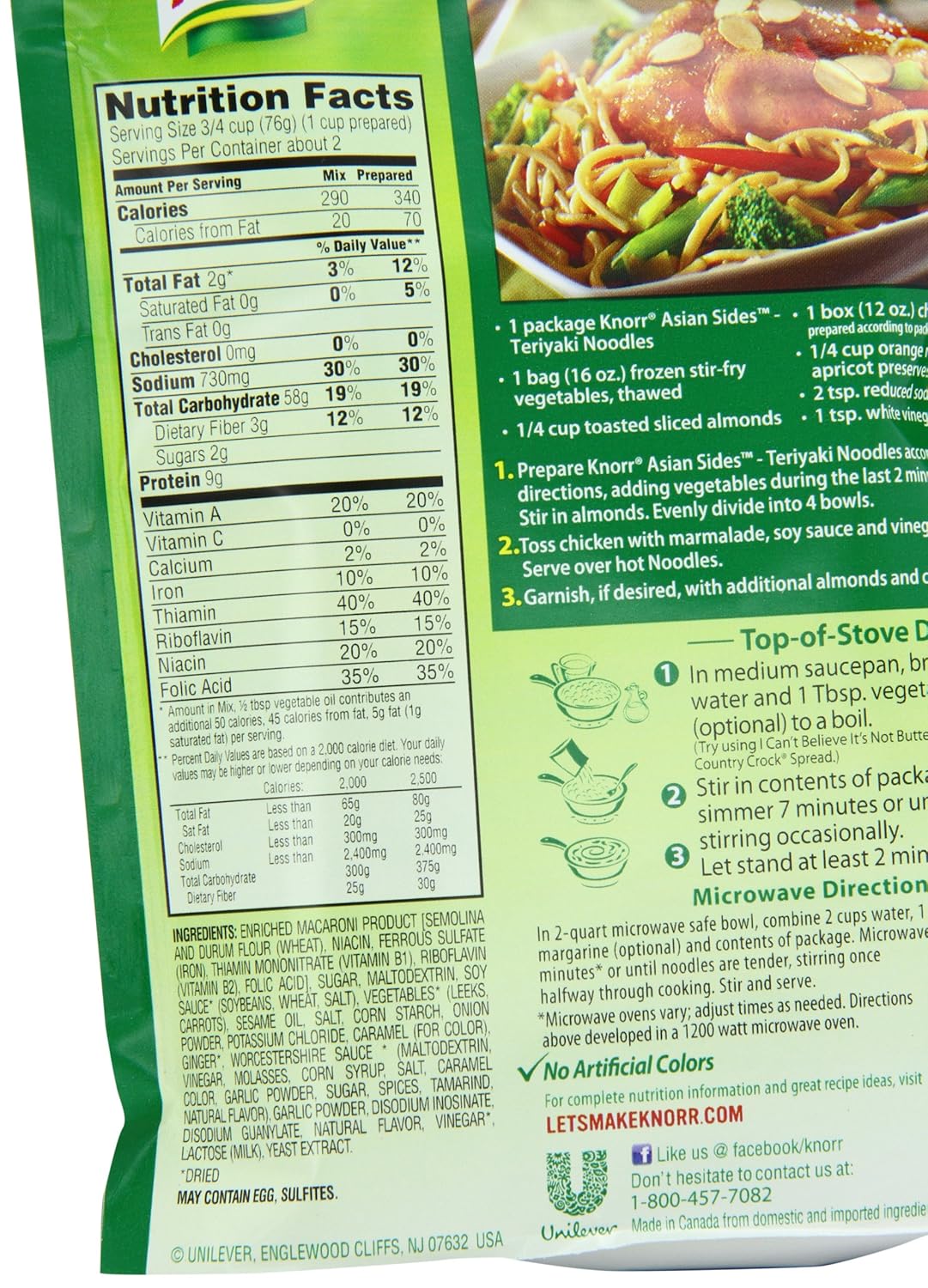 szechuan chicken nutrition information