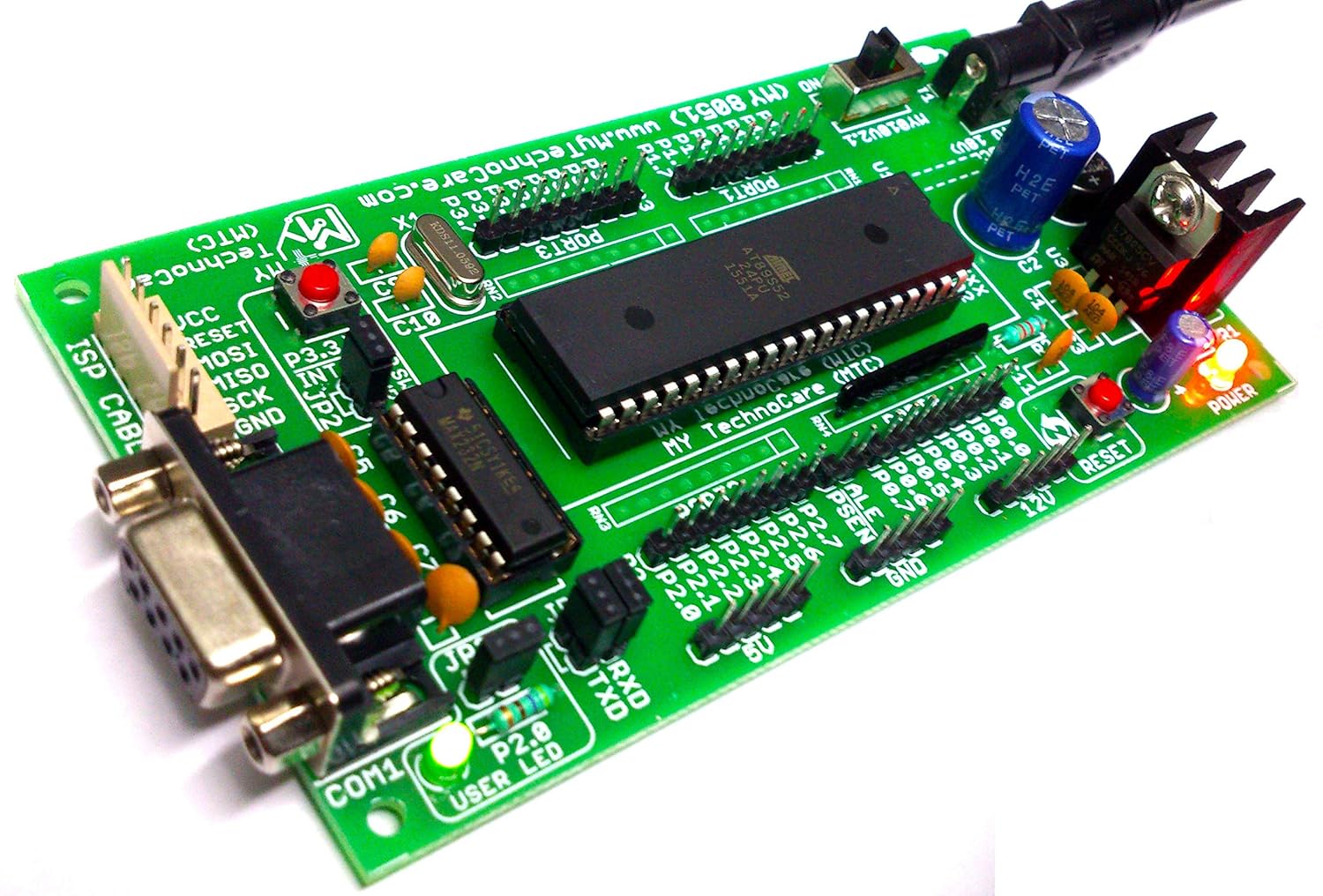 Amazon.in Buy My TechnoCare 8051 Development Board with Atmel AT89S52 Microcontroller & MAX232