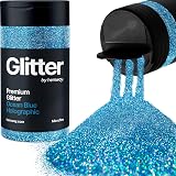 Hemway Holographic Ocean Blue Glitter 130g Microfine Resin Epoxy Craft