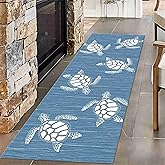 Sea Turtle Runner Rug 2x6ft Indoor Rug Corridor Nautical Rug Ocean Long Hallway Rug Durable Non-Slip Washable Floor Mat Runni