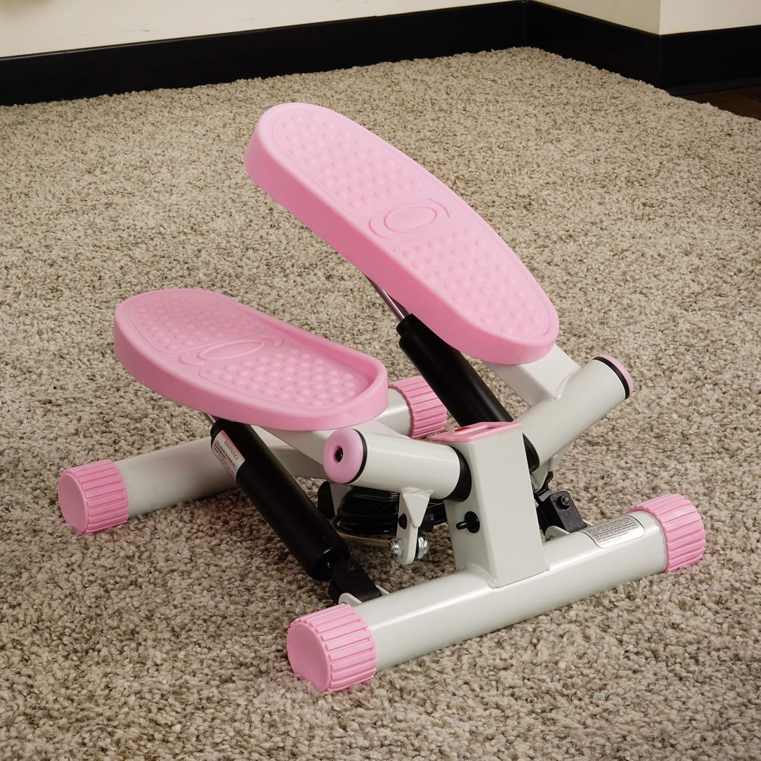 Sunny Health and Fitness Adjustable Twist Stepper, Pink : Step Machines : Sports & Outdoors