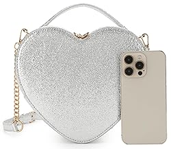 lola mae Heart Shape Satchel Crossbody Purse for