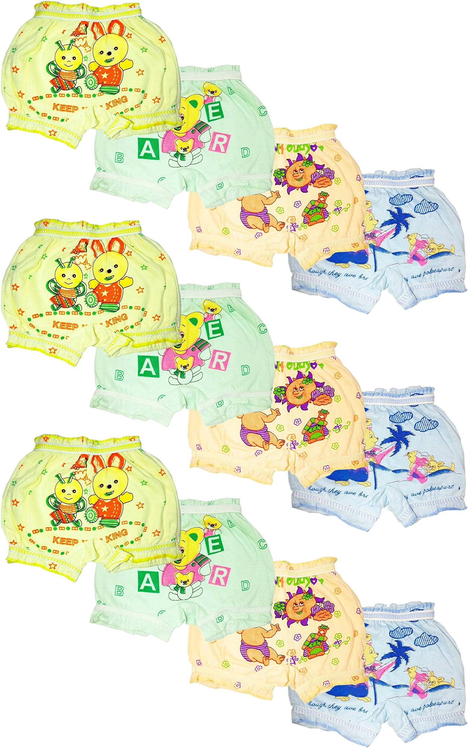 Joe's Baby Boy's Cotton Bloomers (Pack of 12) (JO-30_Multicolor, 18 Months-24 Months)