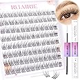 Lash Extension Kit Wispy Lash Clusters Kit Natural Eyelash Extension Kit 9-11MM CD-Curly Eyelash Clusters Kit Short Cluster Lashes Kit DIY Individual Lashes Kit with Bond and Seal by Ruairie