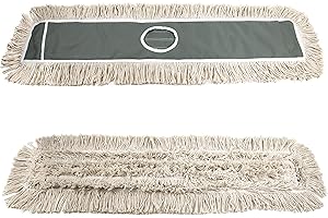 JINCLEAN 2 Pack of 48" Cotton Refills for Industrial Class Floor Dust mop Series Can be fit with Others (2 Pack of 48" Cotton Refill)