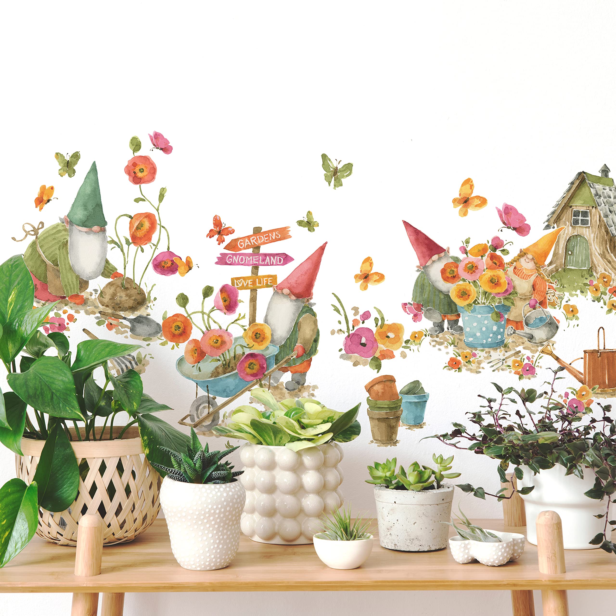 Lisa Audit Multi-Element Stickers Gnomes Garden