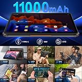 OUKITEL RT9 Rugged Tablet Android 14 10.1 24GB+256GB IP68 5G WiFi Orange view 3