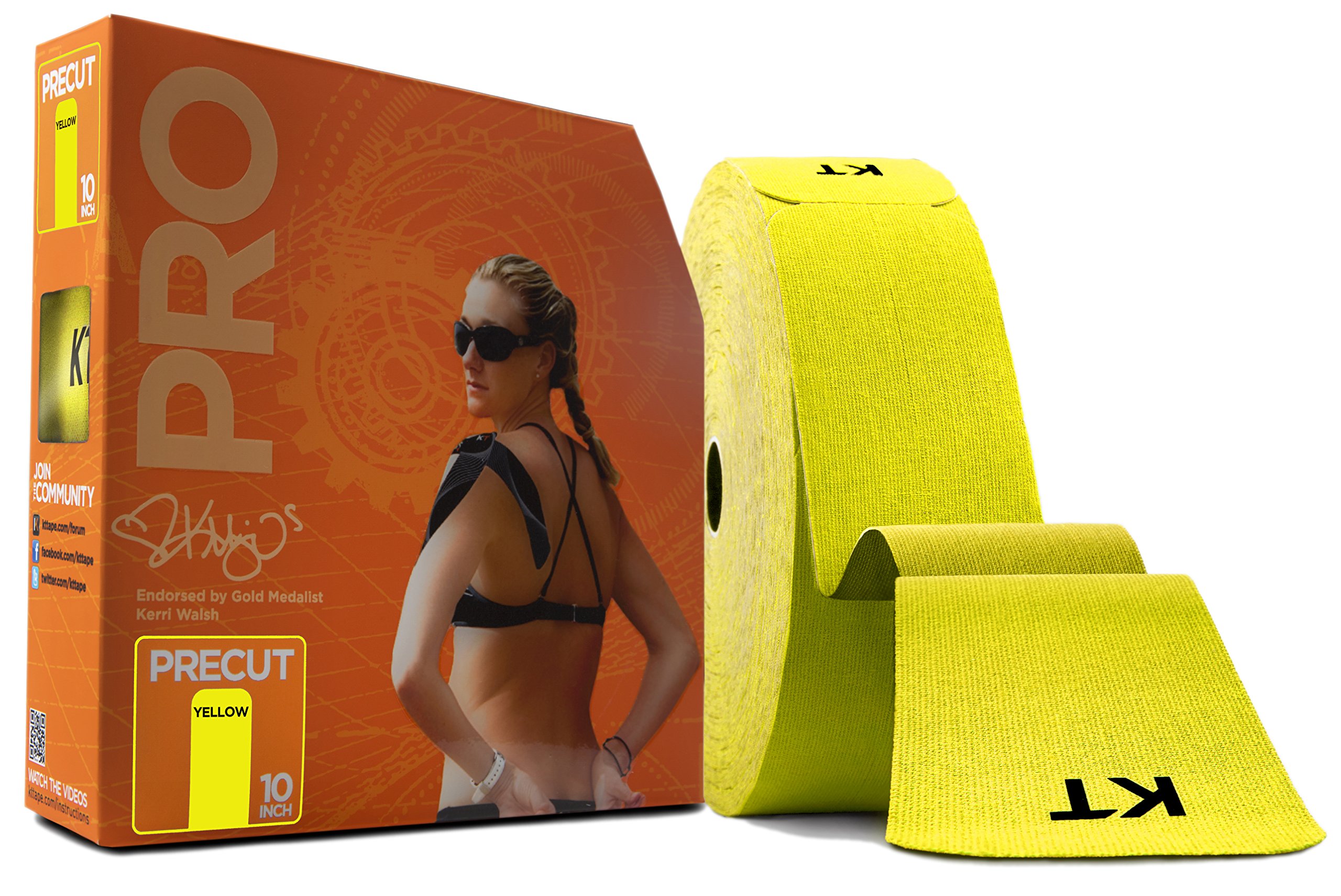 KT Tape Pro Jumbo One Size – Kinesiology Tape – Synthetic Performance Kinesiology Tape waterproof precut – 4 to 7 Days of Support – 38m of 150 precut strips – Strong adhesion