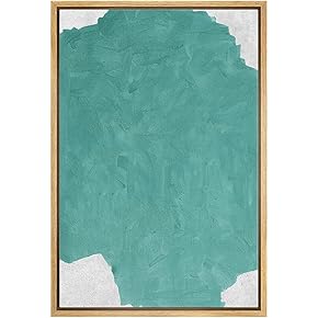 SIGNWIN Framed Canvas Print Wall Art Teal Formation...