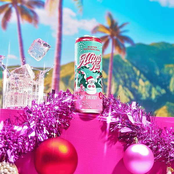 ALANI NU WINTER WONDERLAND, SUGAR FREE, LOW CALORIE ENERGY DRINKS, 200MG CAFFEINE, BIOTIN, B VITAMINS, ZERO SUGAR, 10 CALORIES, 12 FL OZ CANS, 24 PACK