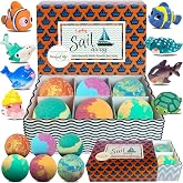 Bath Bombs for Kids with Surprise Inside Organic Kids Friendly Bubble Bath | Bath Bombs with Toys Inside, Gentle, Spa Bath Fizz Balls Kit. Fizzy Balls w/Rich Bubbles, Birthday Gifts for Boys, Girls