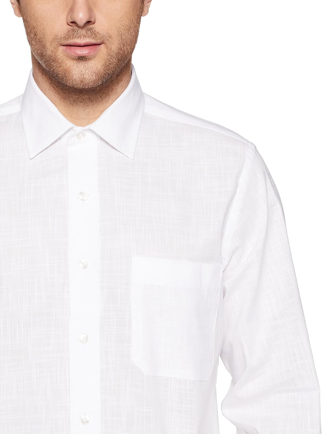 arrow men's solid regular fit formal shirt