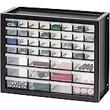 IRIS USA 44 Drawer Parts and Hardware Cabinet, Black