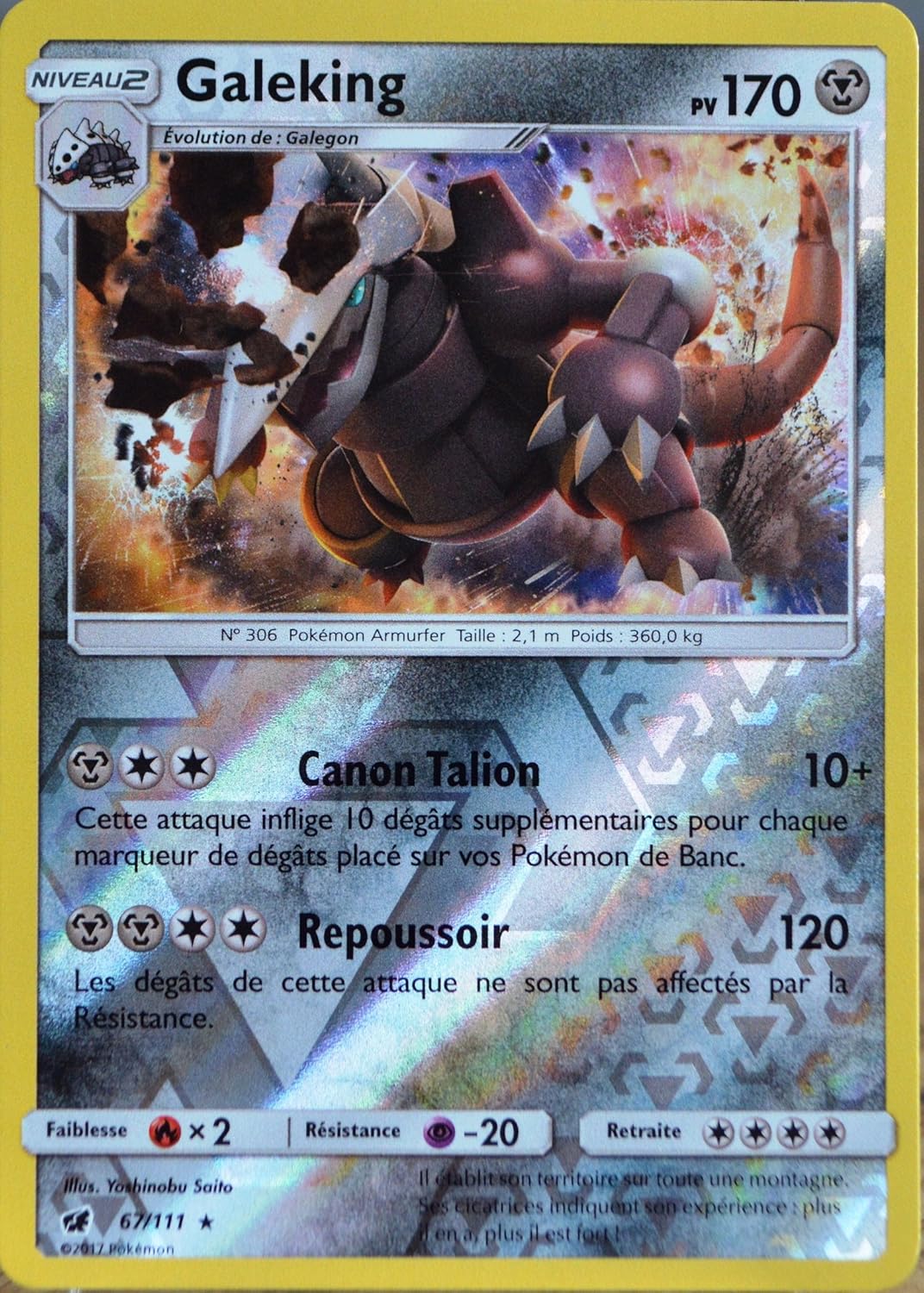 Cartes A L Unite Carte Pokemon 67 111 Galeking 170 Pv Reverse Cartes A Collectionner Ram Mount Co Uk