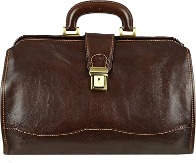 Leather Doctor Bag Medical Satchel Unisex