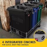 Rubbermaid Slim Jim Vented Container Tall 87 L Black Waste Bin view 4