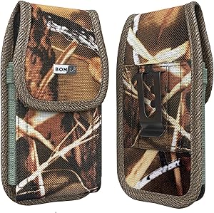 PiTau Phone Holster Designed for iPhone 11 Pro MAX, Belt Case w/ Belt Clip Nylon Carrying Holster Pouch Holder Compatible with Apple iPhone 11 Pro Max/ Xs Max/ 6+ /6S+/7+ / 8+ Plus with Other Case on