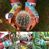 Escort Tools Ladies Leather Gardening Work Gloves Thorn Proof Touch Screen M view 6