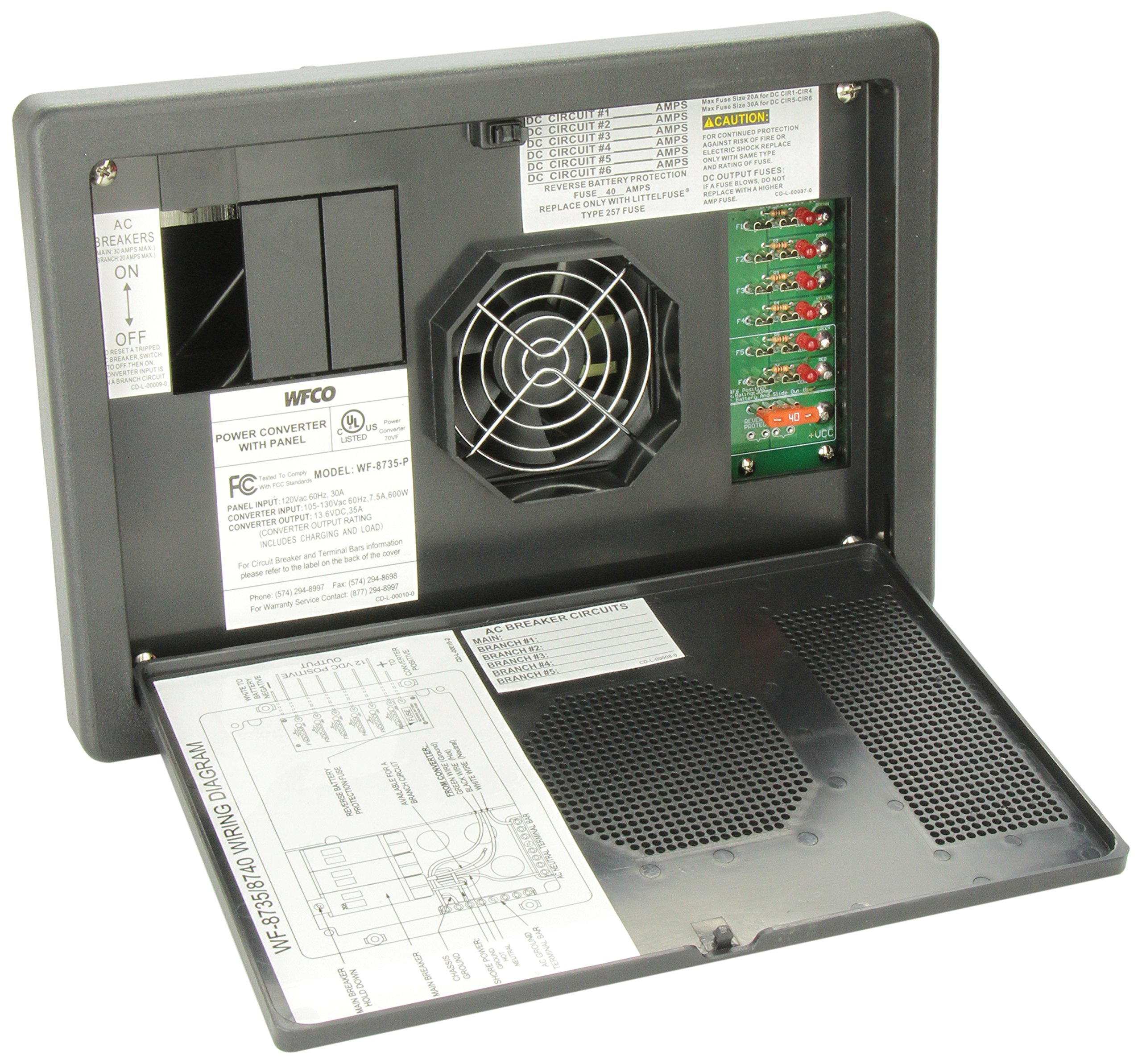 WFCO WF8735P Black 30 Amp Power Center Buy Online in United Arab