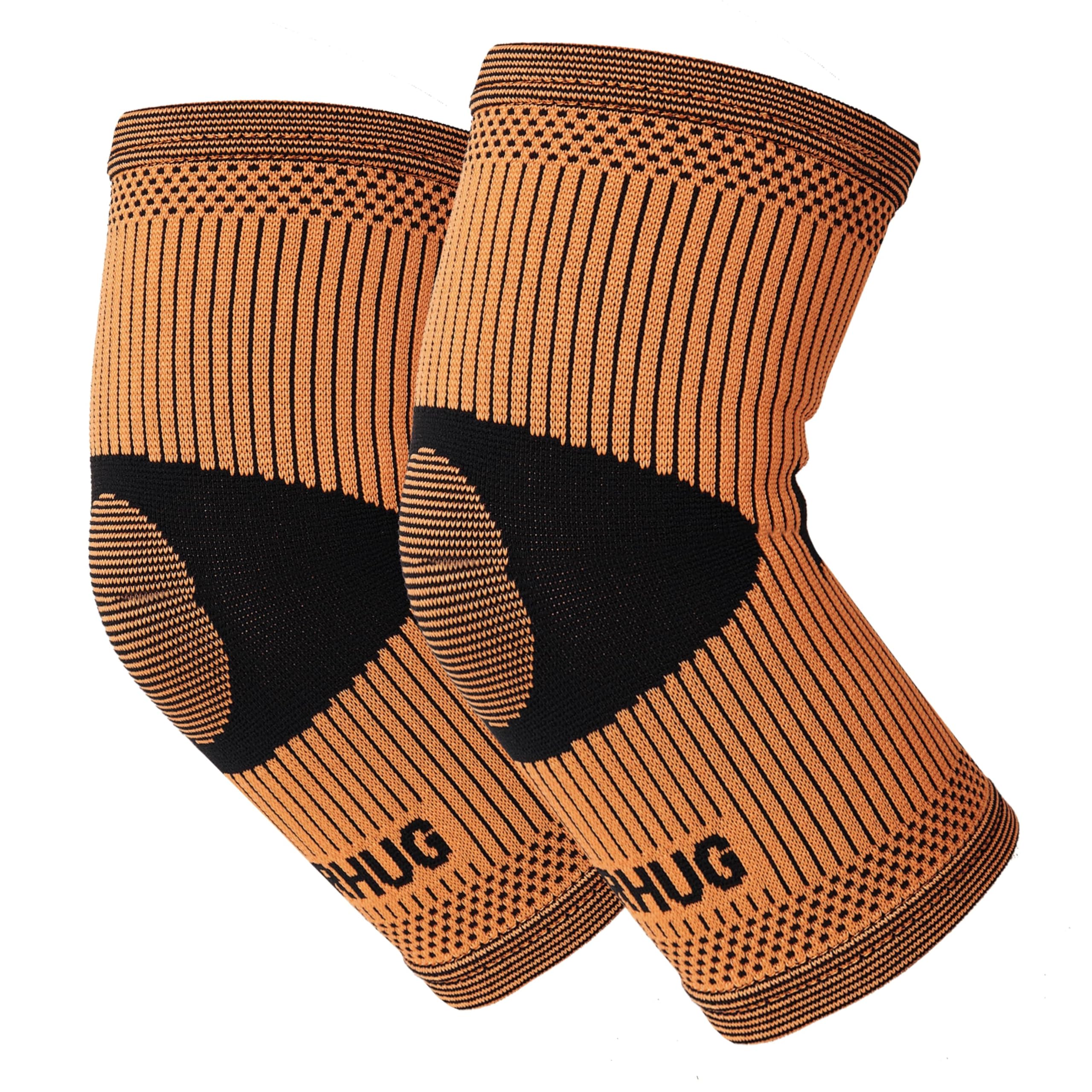 Bearhug Twin Pack Elbow Support for Men and Women - Elbow Sleeve for Tennis, Muscle Injury and Pain Relief - Bamboo Elbow Brace for Sports, Golf, Weightlifting XL (29-32cm)