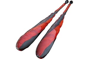 speevers Training Sock Poi Set for Beginners and Professionals, Non Stretch Super Soft Net 5 Colors Available, LED Juggling Ball Props (Black - Orange)