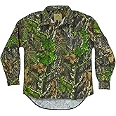 Mossy Oak unisex-adult mens Men's Long Sleeve Camo Hunting Shirts Cotton Mill