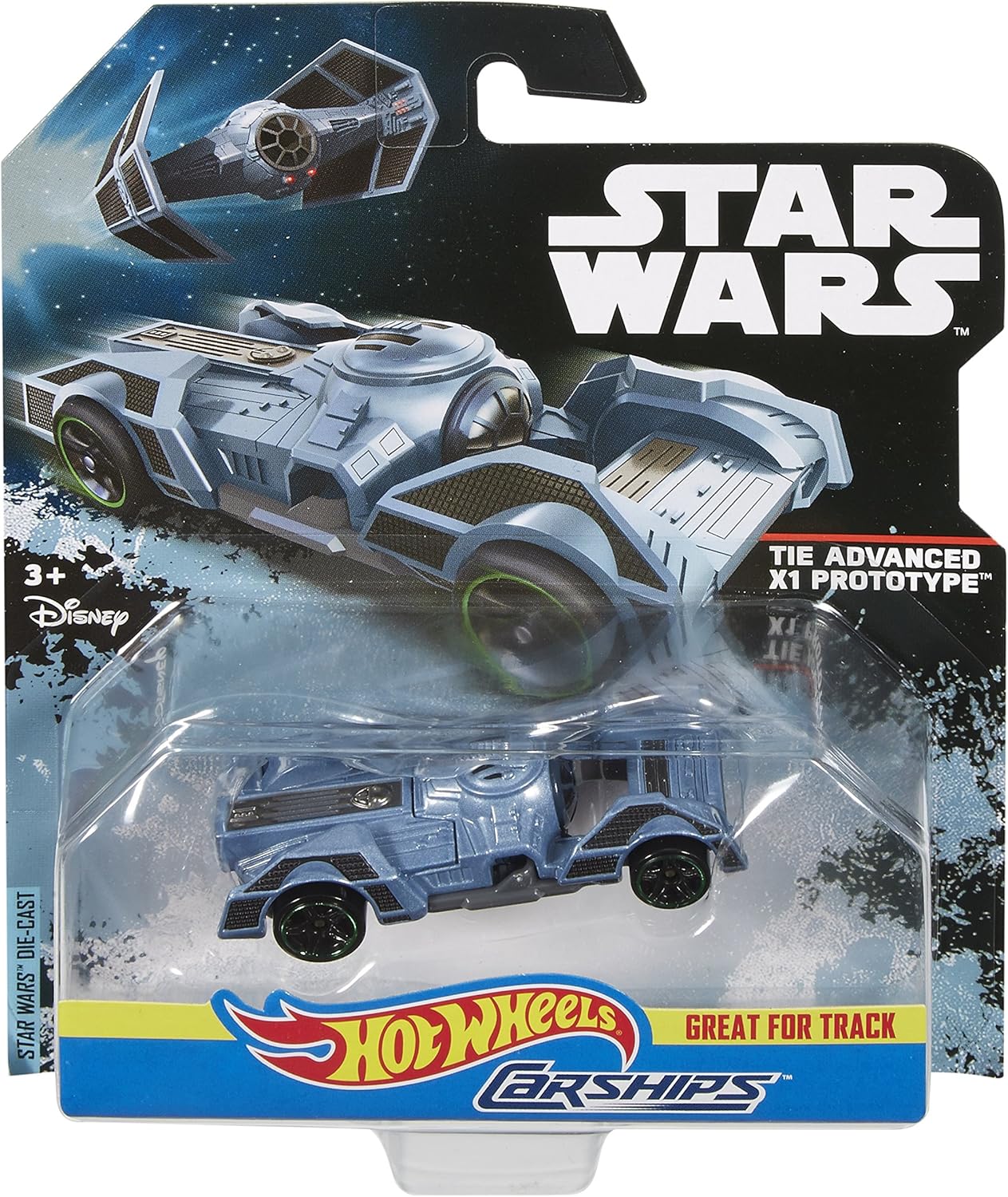 Mattel Hot Wheels DPV29 Toy Vehicle - Toy Vehicles (Multicoloured, Car, Star Wars, Darth Vader's TIE Fighter, 3 Years, China) - Image 5
