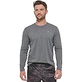 Calvin Klein Mens Standard Light Weight Quick Dry Long Sleeve 40+ UPF Protection Active Top