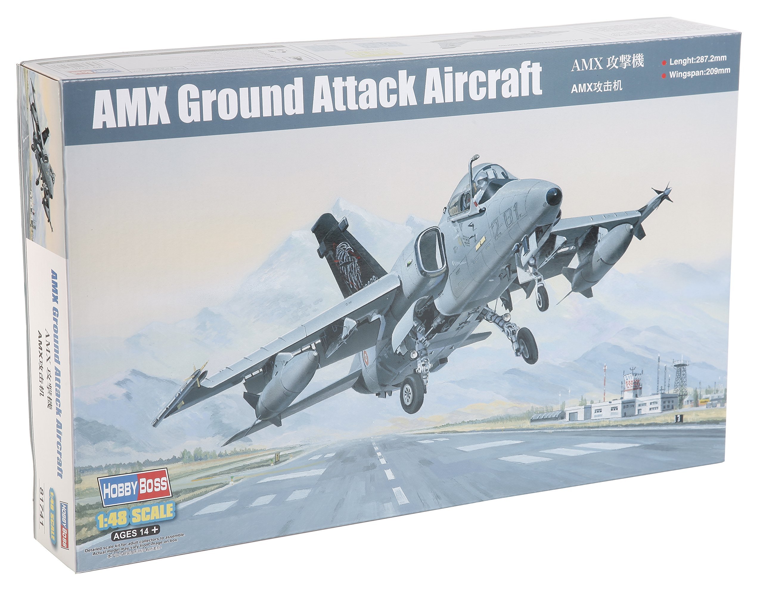 Hobbyboss 81741 "AMX Ground Attack Aircraft Plastic Model Kit, 1:48 Scale