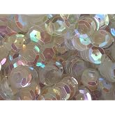 Golden Leaf Clear Iridescent Sequins, 8mm, Pack of 800 - Sparkly Sequins for Sewing, Crafts, and Costume Making