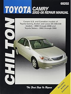 Toyota Camry Automotive Repair Manual All Toyota Camry And Avalon
