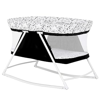 black and white playpen