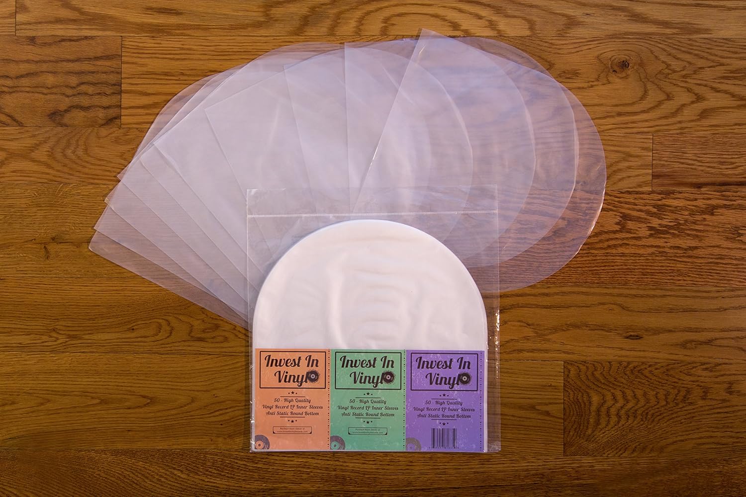 50 LP Inner Sleeves Anti Static Round Bottom 33 RPM 12" Vinyl Record Sleeves Provide Your LP Collection with The Proper Protection - Invest In Vinyl: Electronics