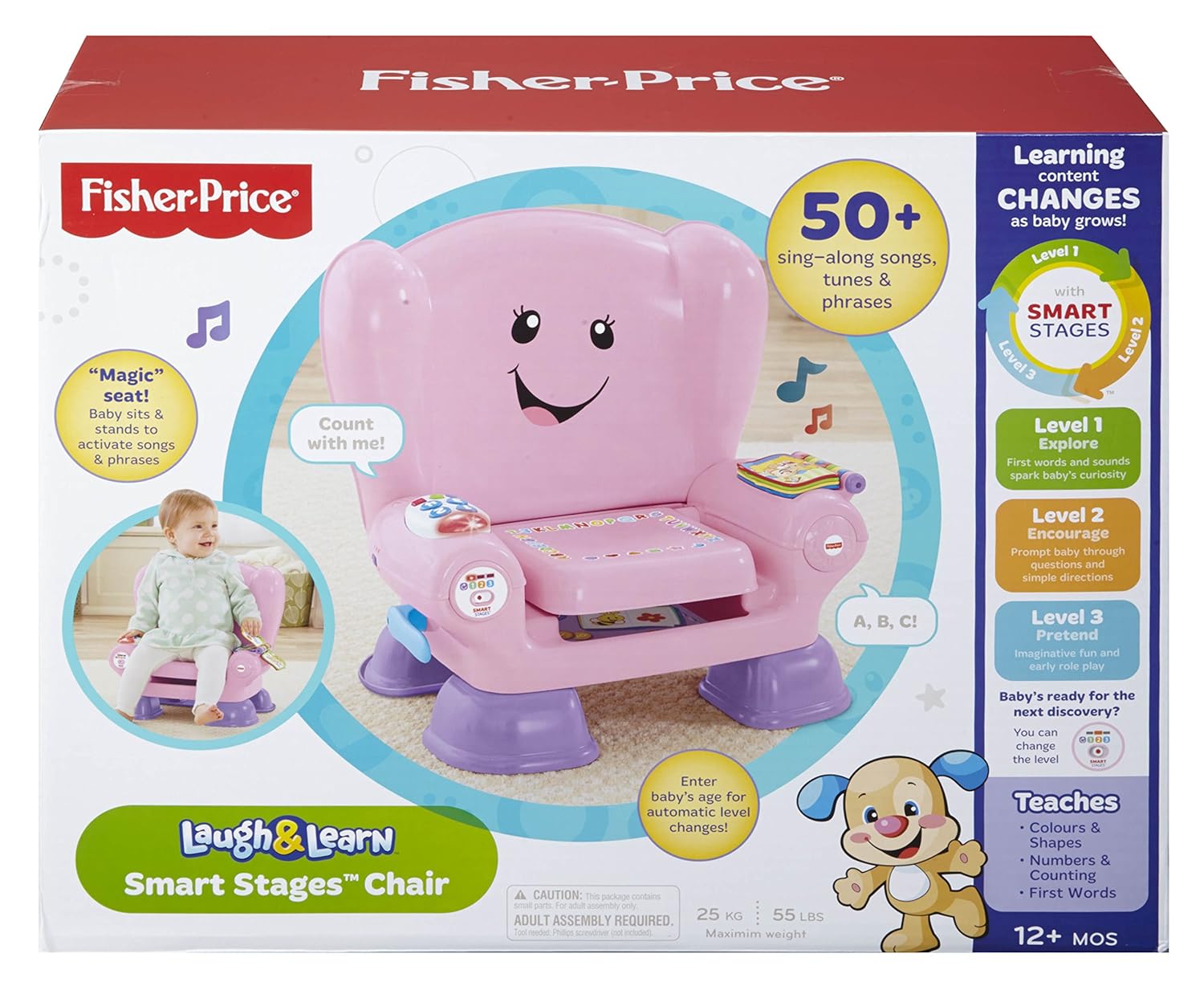 Muebles Fisher Price Smart Stages Chair Pink Beb Eteteconcom