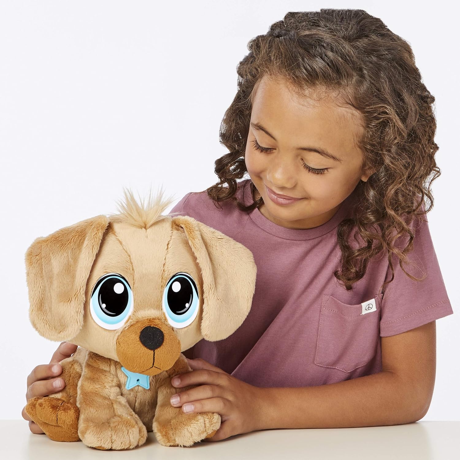 Little Tikes Rescue Tales Animals to Adopt-Golden Retriever-Interactive Soft Toy, Hug, Movement & Sounds, Personalised House - Image 4