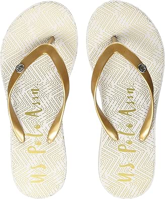 Amazon.com | U.S.POLO ASSN. Women's TAMY Flip Flops, Gold (GOLD GOLD), 2.5 UK | Flip-Flops