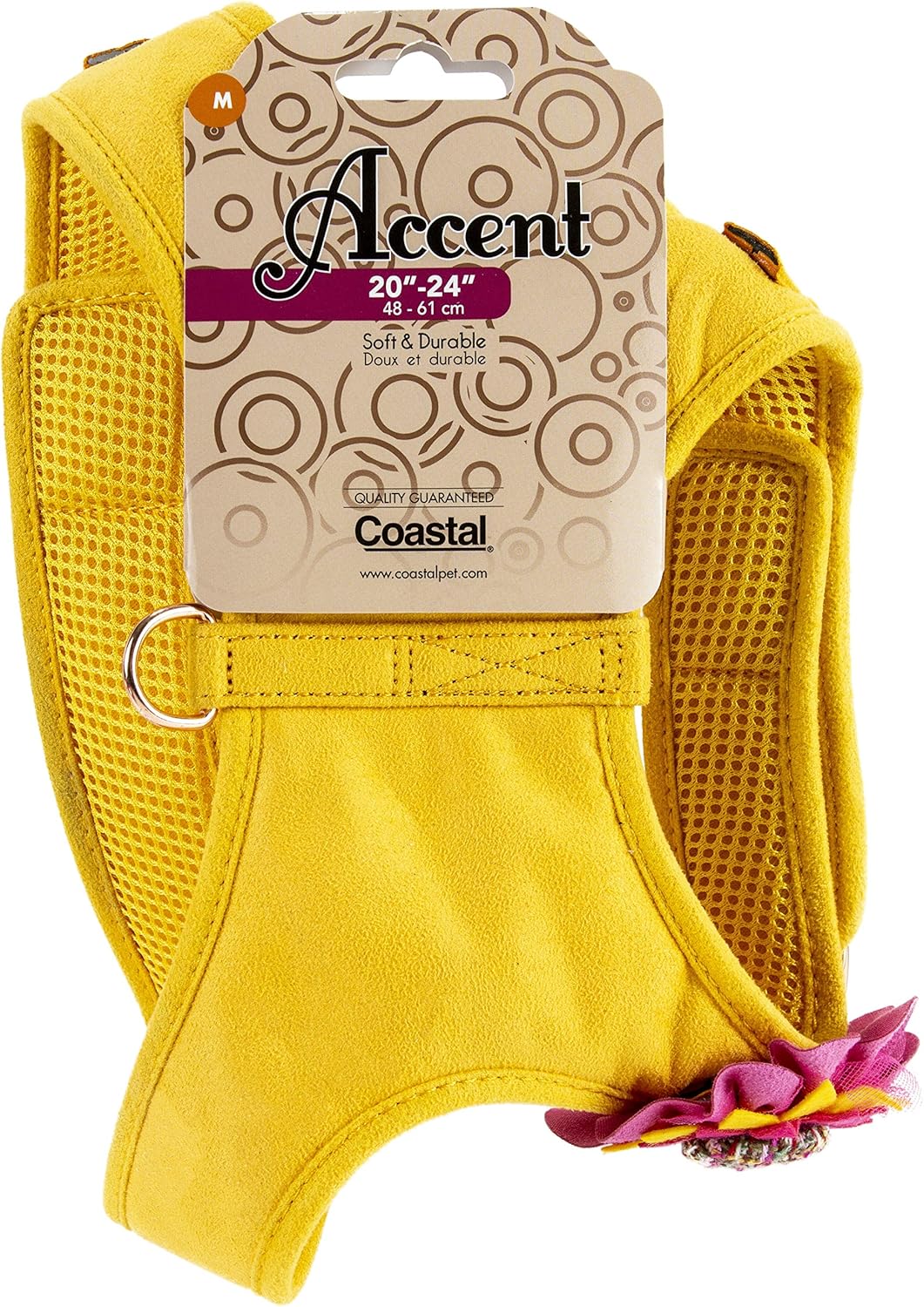 COASTAL PET PRODUCTS Accent Dog Harness Yellow, One Size