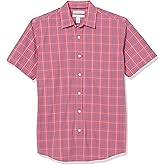 Amazon Essentials Men's Regular-Fit Short-Sleeve Poplin Shirt