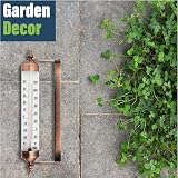 Thermometer World Outdoor Garden Thermometer Wall Mount - -30 to +50 C/F view 6