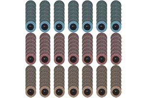 150 Pcs 2 Inch Surface Conditioning Sanding Discs Quick Change Fine Medium Coarse Sanding Pads Die Grinder Accessories for Su