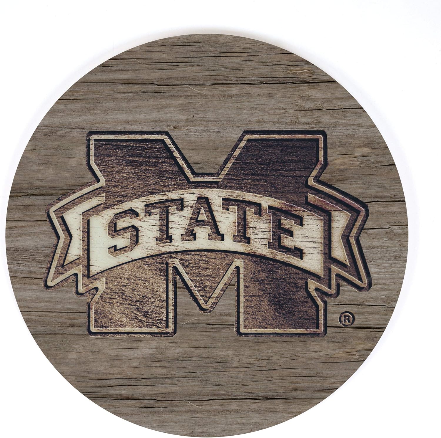 P. Graham Dunn Mississippi State University NCAA Team Logo 17 x 17 Wood Barrel Top Sign