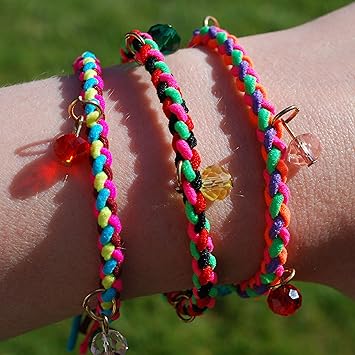 Queenmee Hair Tie Bracelet Set Of 3 Hair Band Bracelets Beaded