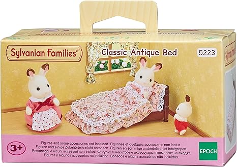 sylvanian families classic antique bed