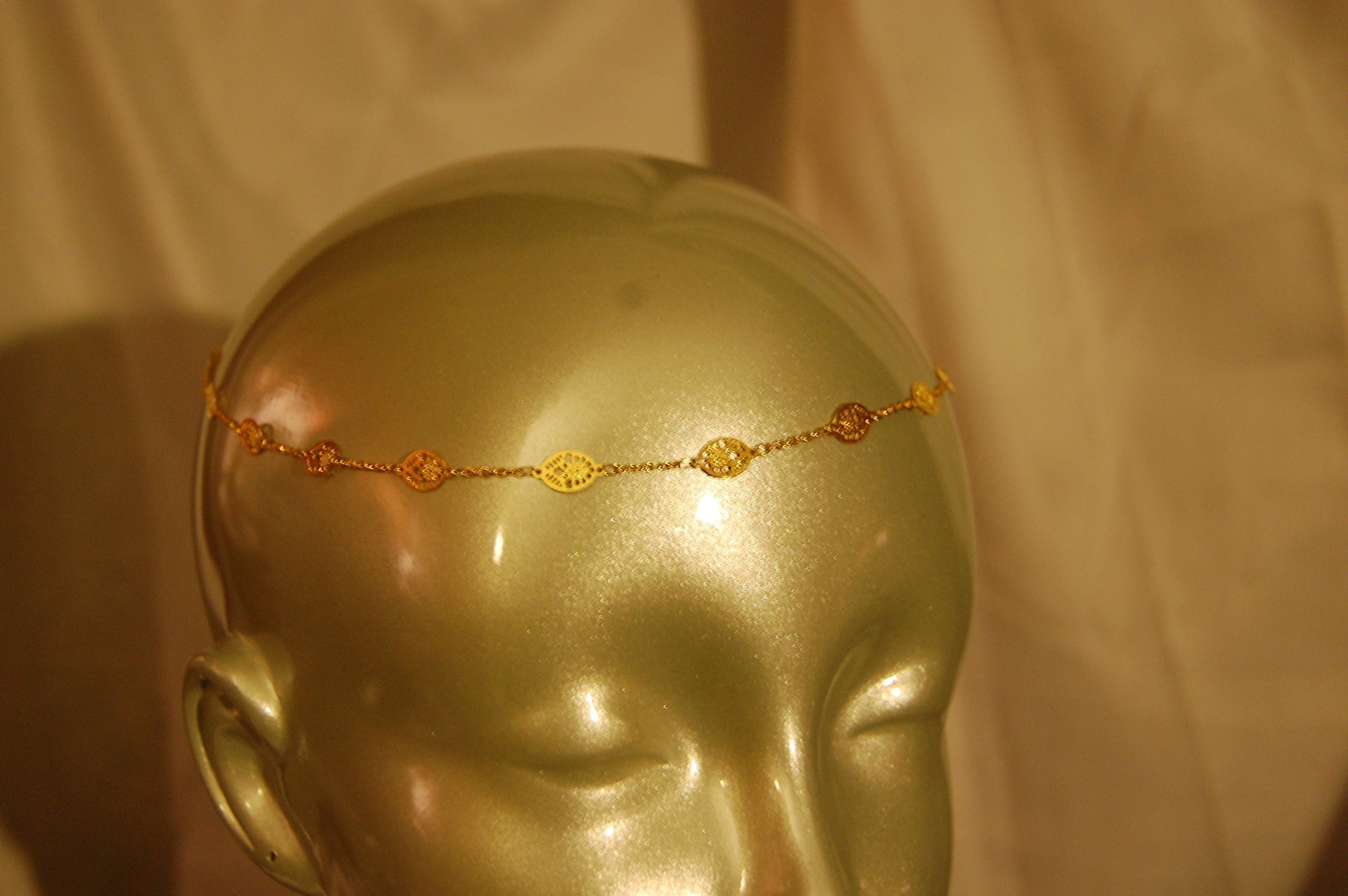 Lace Chain Gold Plated Headdress