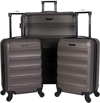 two piece hard luggage set