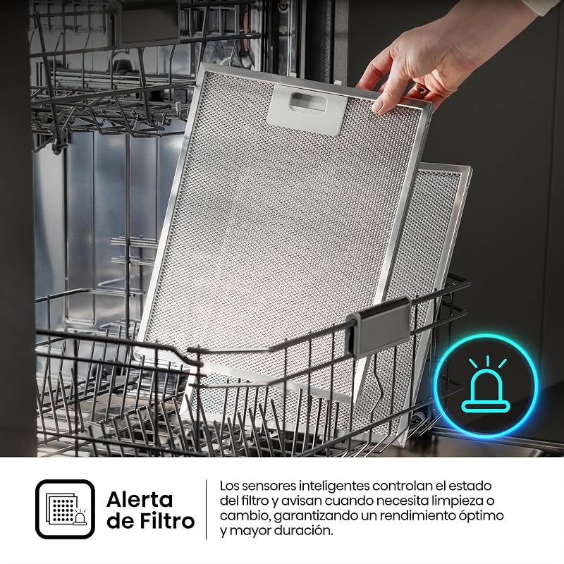 CH6T6226XGB - Campana Extractora Tipo T de Pared 60cm, Integrable